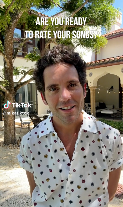 Mika bewertet seine Songs bei Tiktok Mika bewertet seine songs bei Tiktok, Screenshot